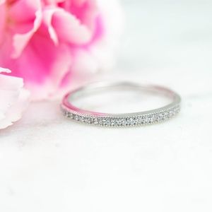 Sterling Silver & Cubic Zirconia Band
